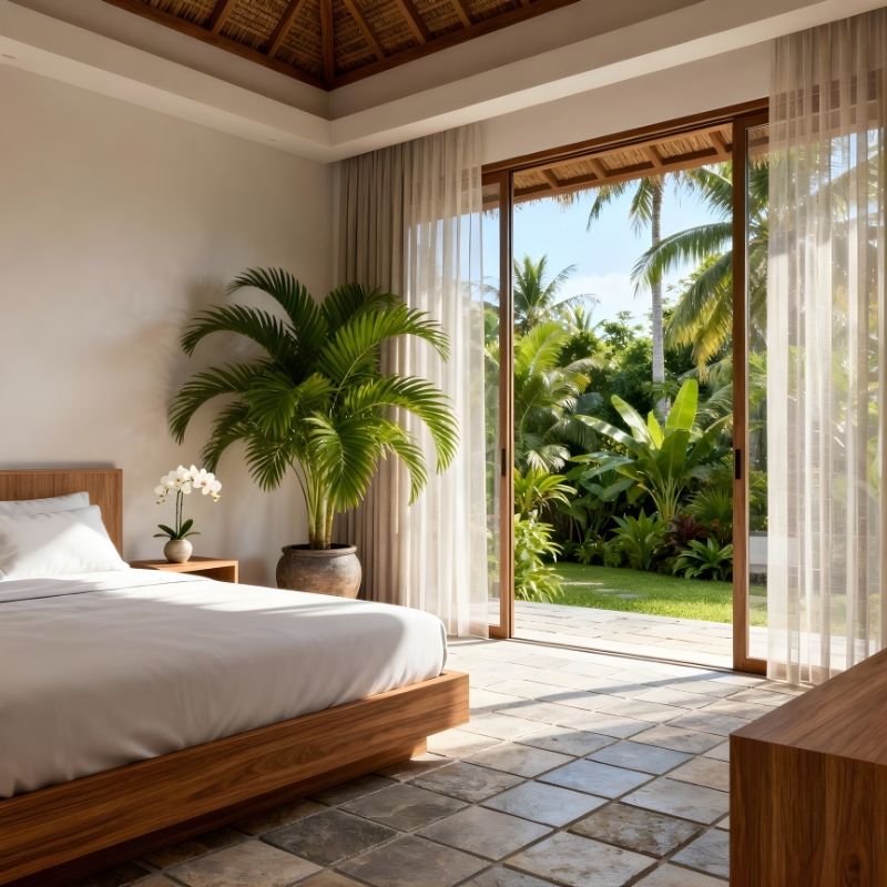 Mẫu Thiết Kế Resort Phong Cách Tropical Hiện Đại