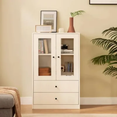 Tủ gỗ trang trí để sách