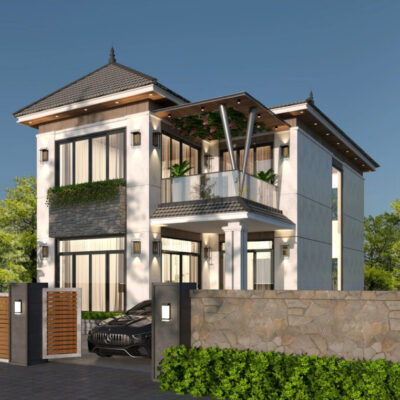 Biệt thự mái Nhật: Vẻ đẹp của sự cân bằng giữa hình khối, ánh sáng và thiên nhiên