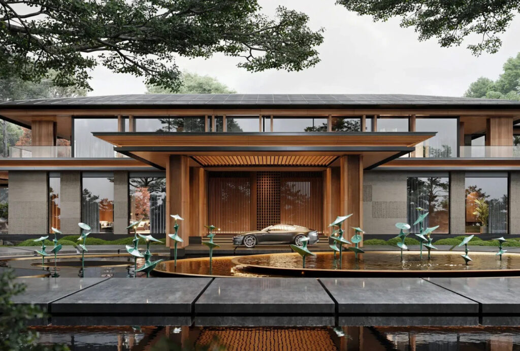 Biệt thự mái Nhật: Vẻ đẹp của sự cân bằng giữa hình khối, ánh sáng và thiên nhiên 15 Biệt Thự Mái Nhật 4