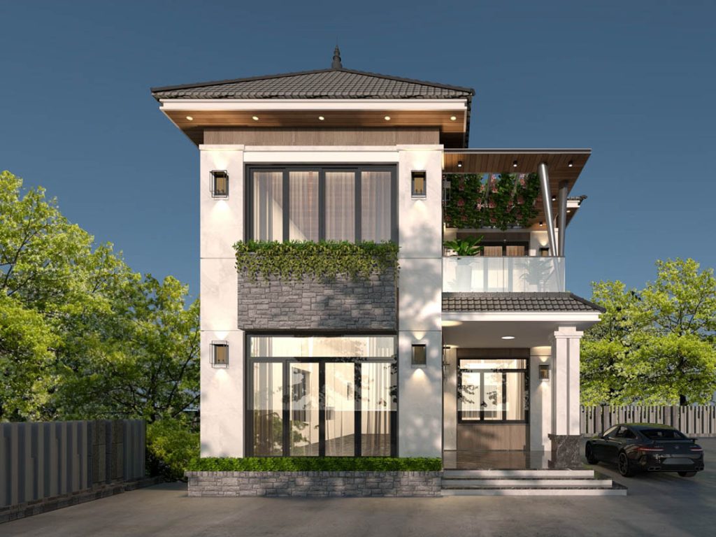 Biệt thự mái Nhật: Vẻ đẹp của sự cân bằng giữa hình khối, ánh sáng và thiên nhiên 16 Biệt Thự Mái Nhật 2