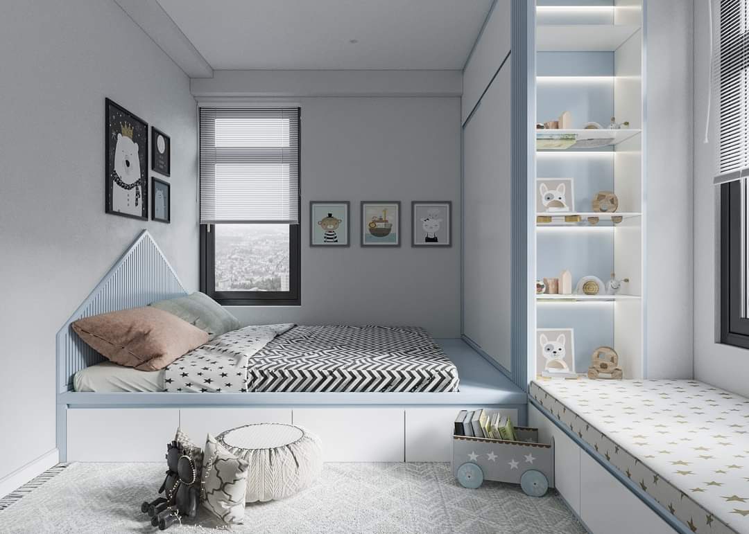 số màu đậm được chọn sử dụng làm điểm nhấn