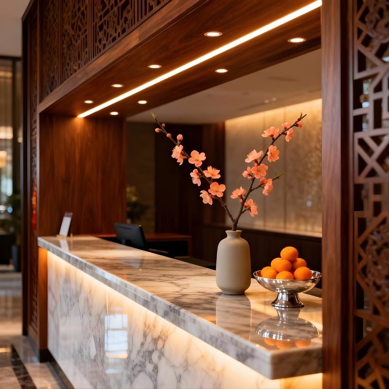 Ứng dụng ánh sáng & màu sắc mang tinh thần Tết hiện đại